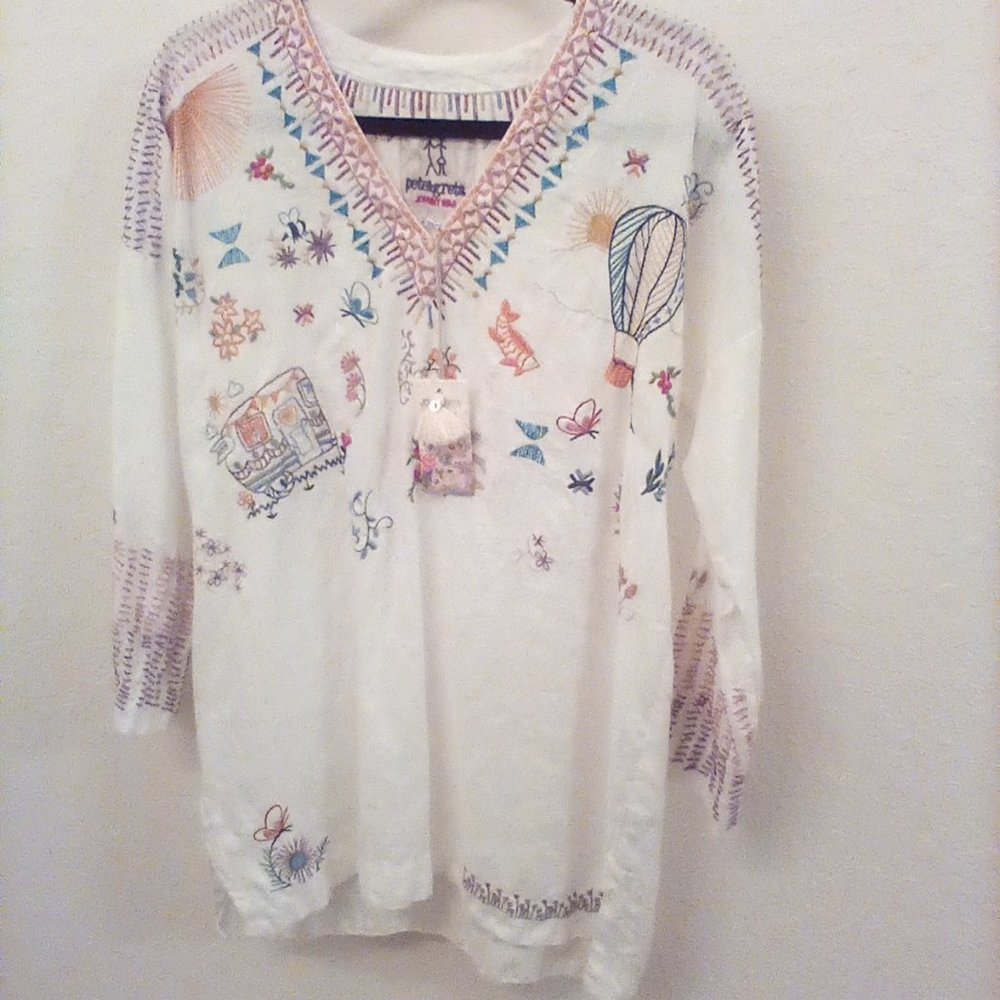 Johnny Was Caia Linen Tunic,  new with tags
